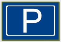 p for parking sign